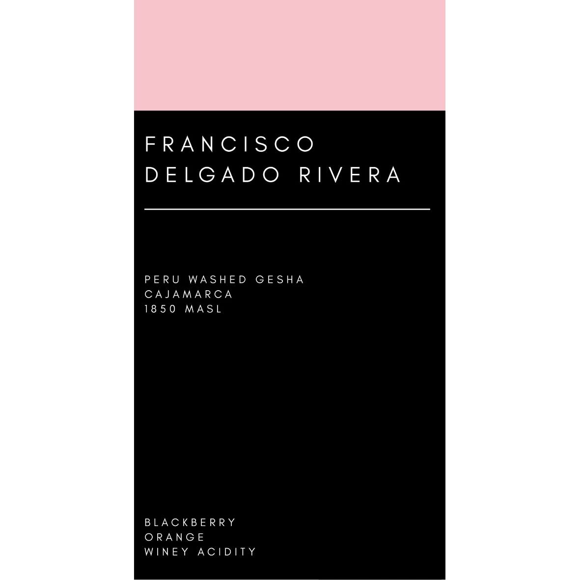Francisco Delgado Rivera - (Peru - Gesha Washed)